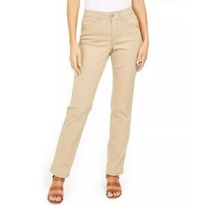 Style Co NWT Women’s Perfect Khaki Mid Rise Tummy Control Skinny Leg Pants Sz 4